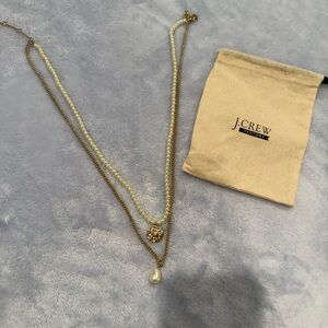 J. Crew Factory -Gold and Pearl Necklace